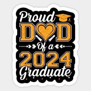 Proud Dad Of A 2024 Graduate Senior Graduation Sticker